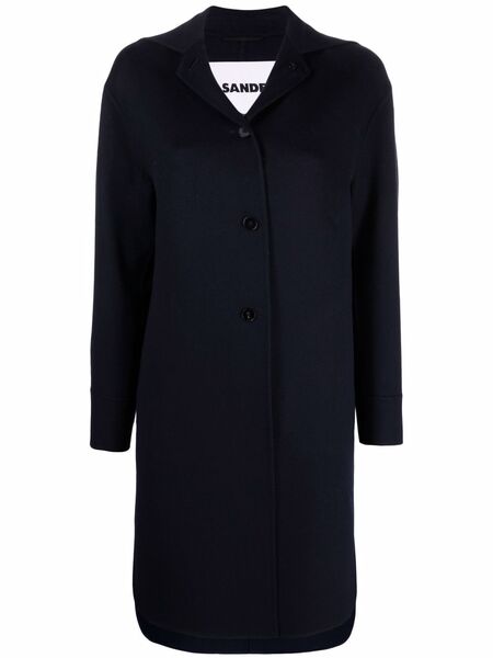  Jil Sander Button-front Coat - Blue 