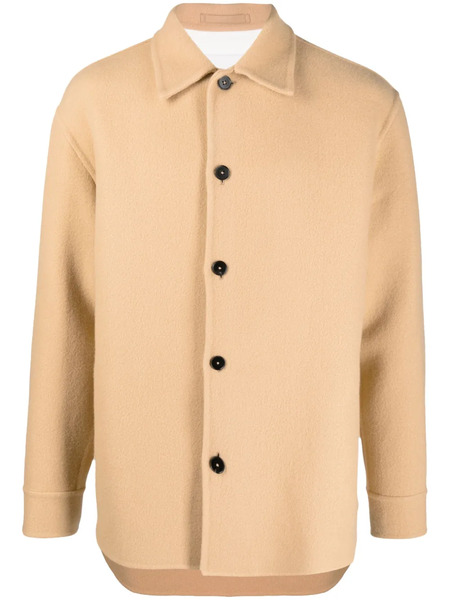  Jil Sander Button-up Long-sleeved Shirt Jacket - Neutrals 