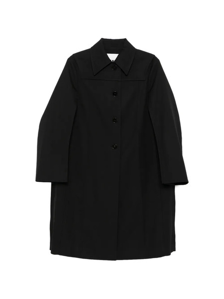 Jil Sander Buttoned Coat - Black 