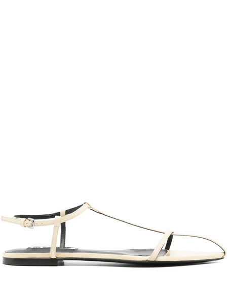  Jil Sander Cage Flat Sandals - Neutrals 