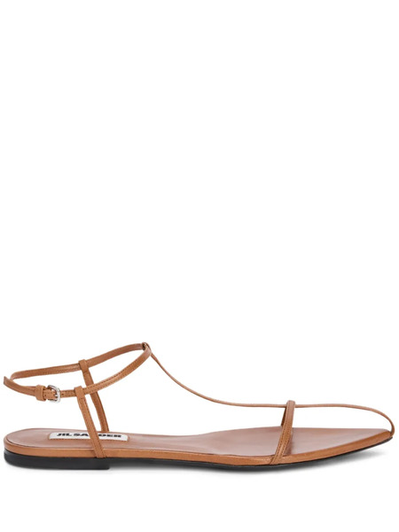  Jil Sander Cage Sandals - Brown 
