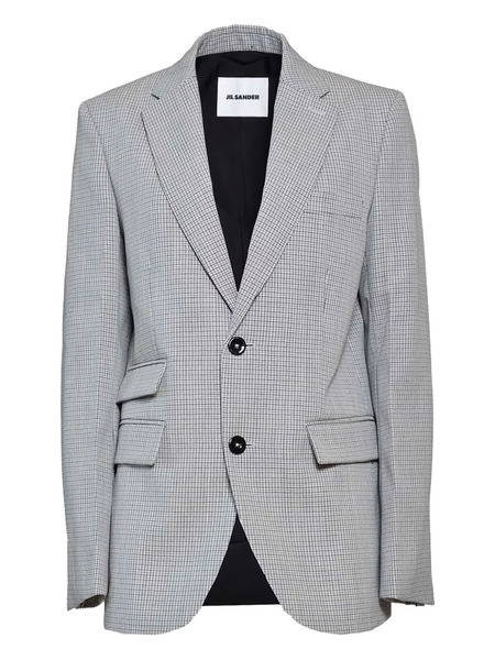  Jil Sander Checked Blazer - Grey 