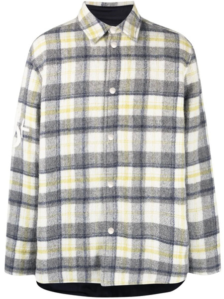  Jil Sander Checked Shirt Jacket - White 