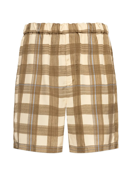  Jil Sander Checked Shorts - Neutrals 