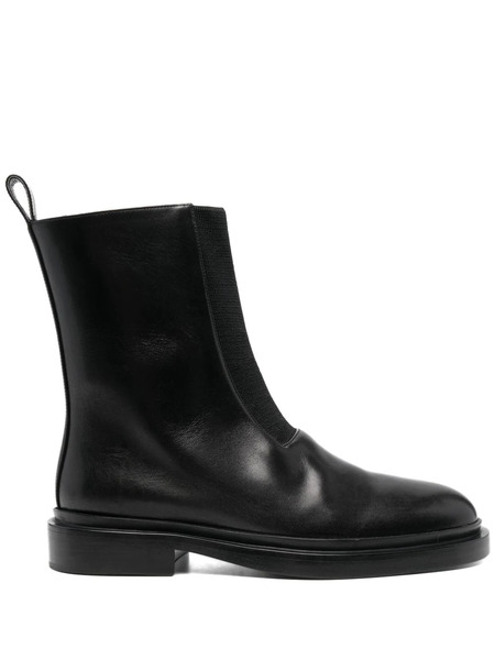  Jil Sander Chunky Leather Boots - Black 