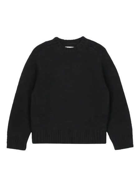  Jil Sander Crew-neck Sweater - 001 Black 