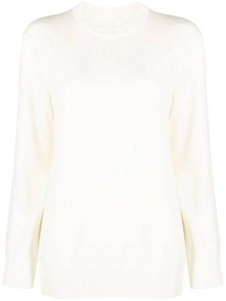  Jil Sander Crew-neck Wool Jumper - White 