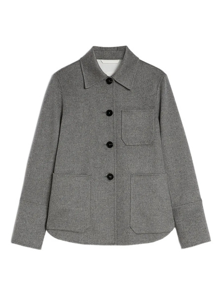  Jil Sander Curved-hem Patch-pocket Shirt - Grey 