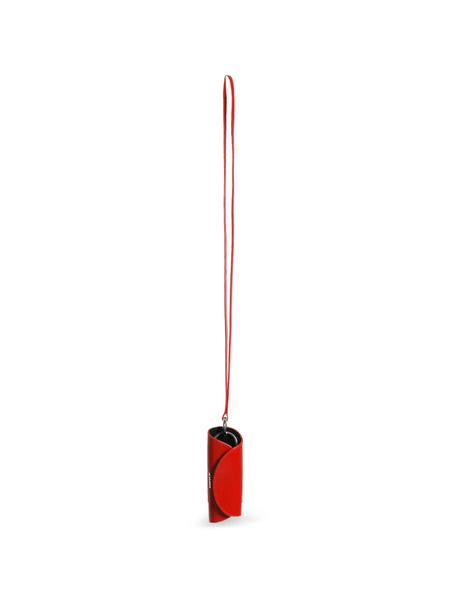  Jil Sander Cylindrical Keyring Wallet - Red 