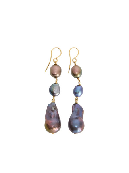  Jil Sander Dangle Earrings - Gold 