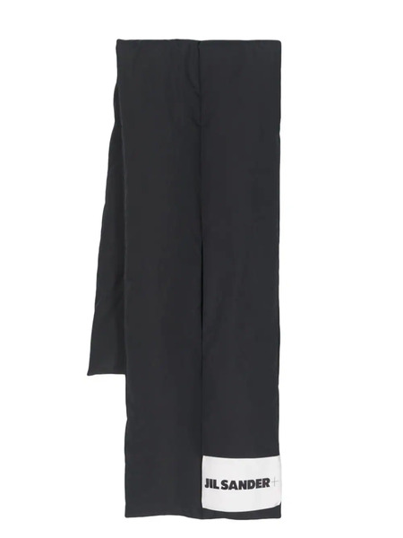  Jil Sander Down Padded Scarf - Black 