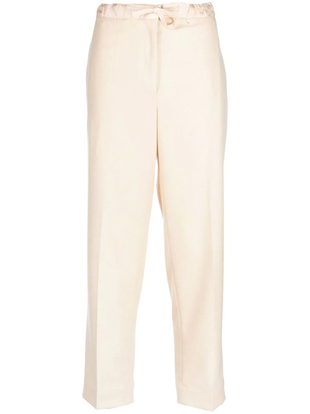  Jil Sander Drawstring Cropped Trousers - Neutrals 