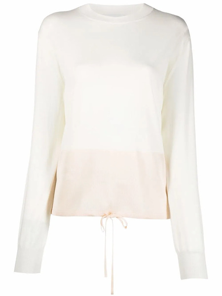  Jil Sander Drawstring Fine-knit Jumper - Neutrals 
