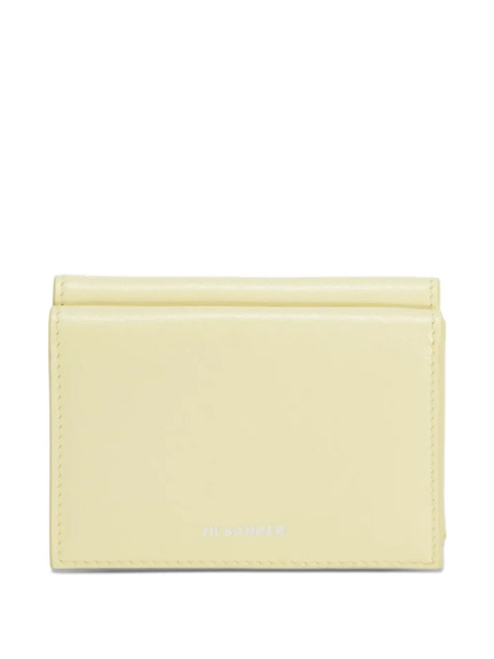  Jil Sander Embossed Folded Mini Wallet - Yellow 