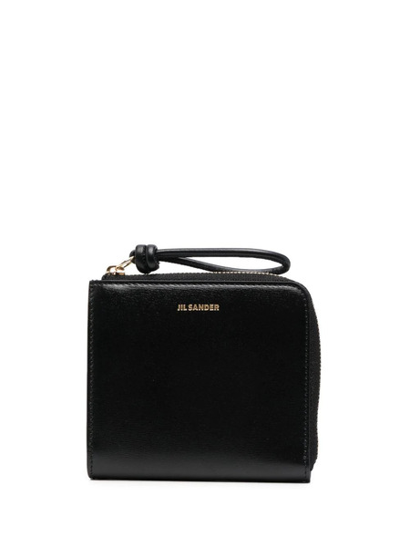  Jil Sander Embossed-logo Detail Wallet - Black 