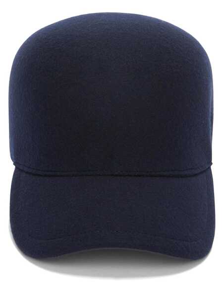  Jil Sander Embroidered-logo Wool Felt Cap - Blue 