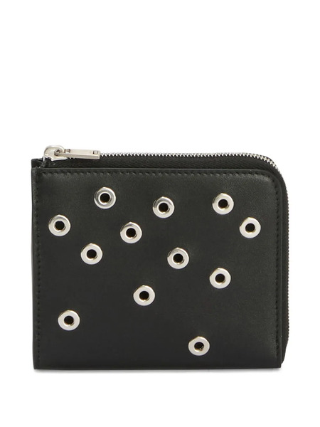  Jil Sander Eyelet-embellished Wallet - Black 