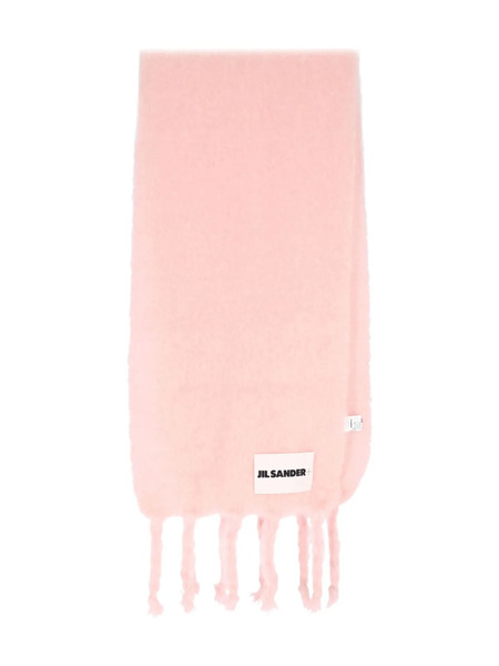  Jil Sander Fringed Scarf - Pink 