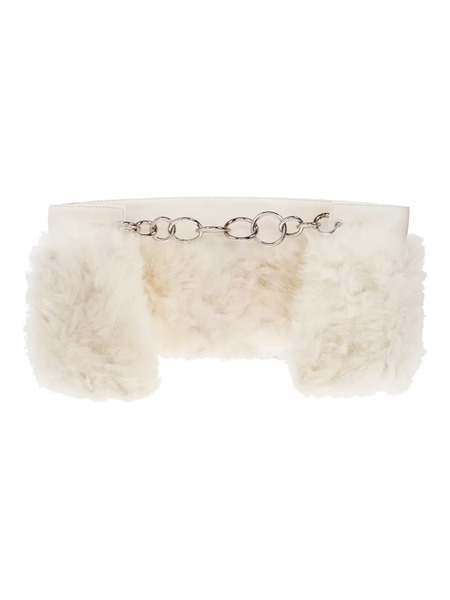  Jil Sander Fur Chain Scarf - Neutrals 