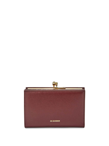  Jil Sander Goji Logo-stamp Leather Purse - Red 