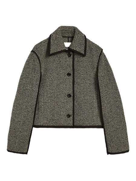  Jil Sander Herringbone Jacket - Grey 