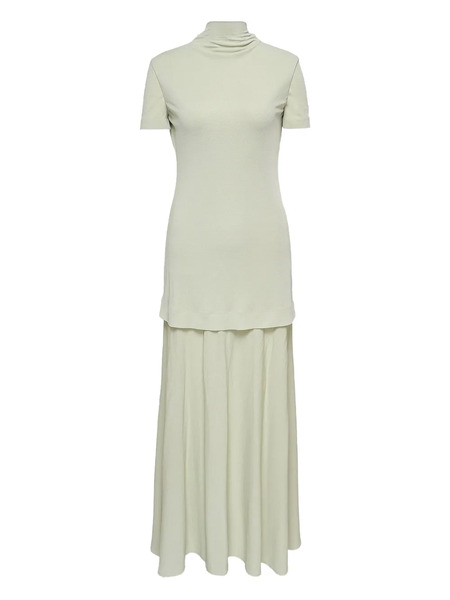  Jil Sander High-neck Flared Dress - Green 