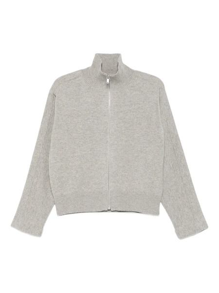  Jil Sander High-neck Zip-front Cardigan - Grey 