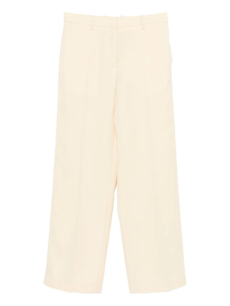  Jil Sander High-waisted Wool Trousers - Neutrals 