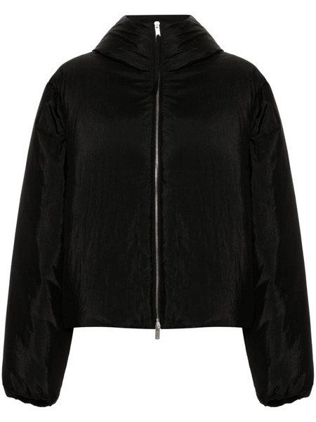  Jil Sander Hooded Puffer Jacket - Black 