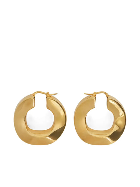  Jil Sander Hoop Earrings - Gold 