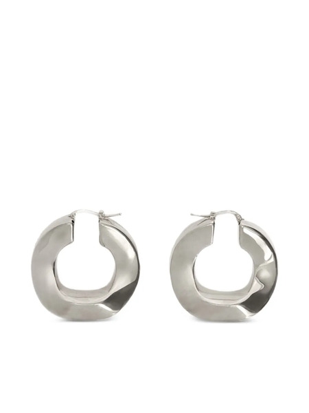  Jil Sander Hoop Earrings - Silver 