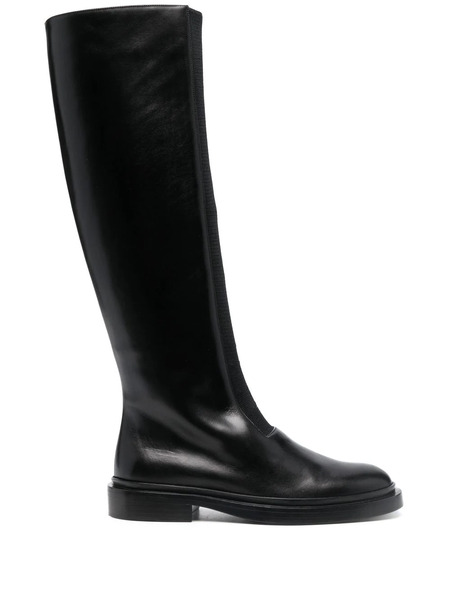  Jil Sander Knee-high Leather Boots - Black 