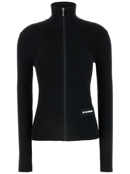  Jil Sander Knitted Cardigan - Black 