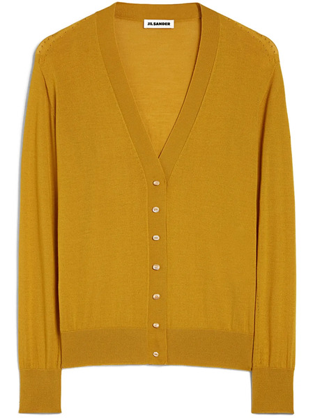  Jil Sander Knitted Cardigan - Yellow 