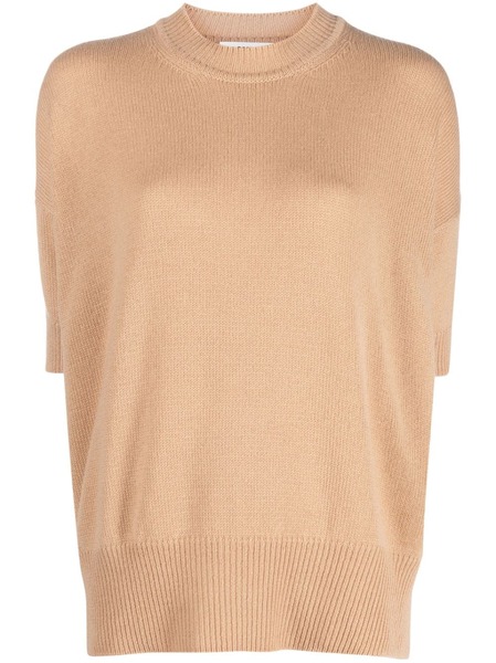  Jil Sander Knitted Cashmere Top - Orange 
