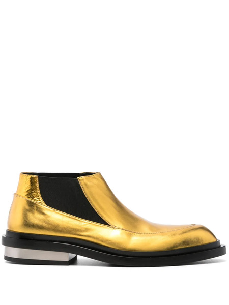  Jil Sander Lamé Loafers - Yellow 