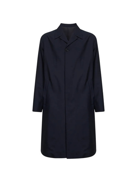  Jil Sander Lapel Button Coat - Blue 