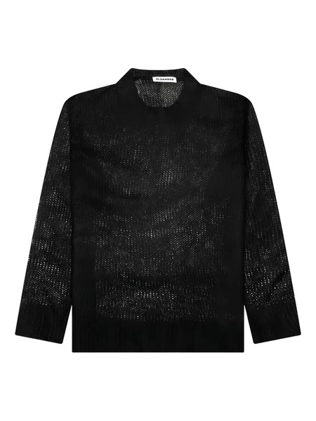 Jil Sander Layered Knit Sweater - Black 