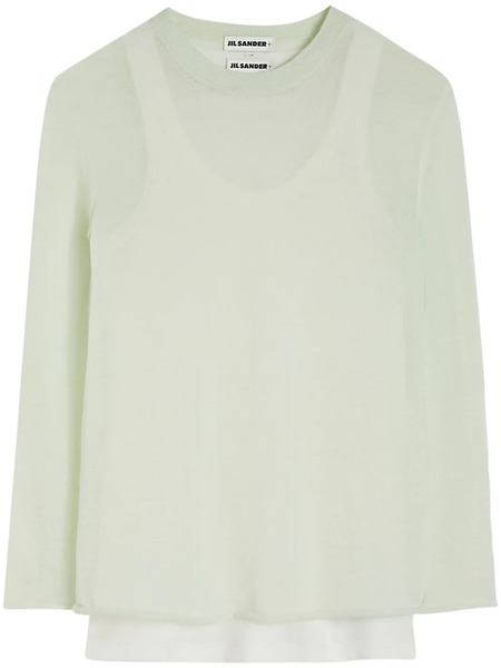  Jil Sander Layered Sweater - White 