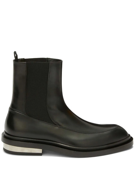  Jil Sander Leather Chelsea Boots - Black 