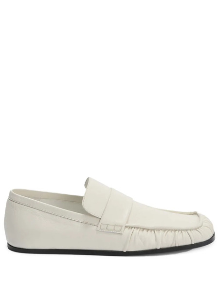  Jil Sander Leather Loafers - White 