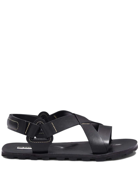  Jil Sander Leather Sandals - Black 