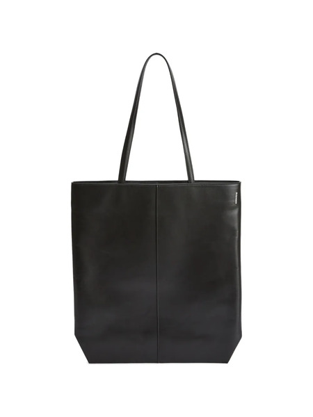 Jil Sander Linea Leather Tote Bag - Black 