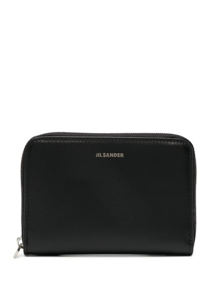  Jil Sander Logo-debossed Leather Wallet - Black 