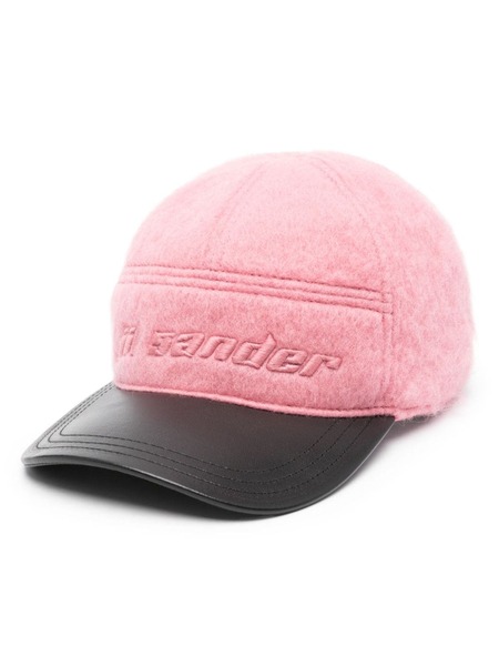  Jil Sander Logo-embroidered Brushed Baseball Cap - Pink 