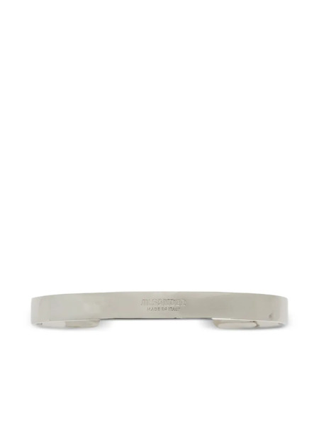  Jil Sander Logo-engraved Bracelet - Silver 