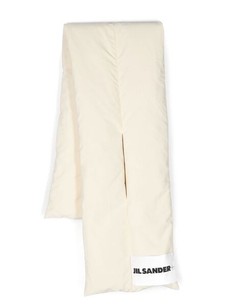  Jil Sander Logo Padded Scarf - Neutrals 
