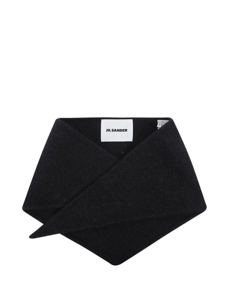  Jil Sander Logo-patch Scarf - Black 