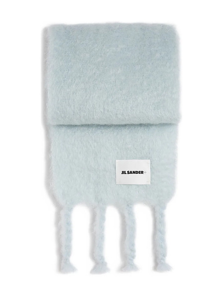  Jil Sander+ Logo-patch Scarf - Blue 