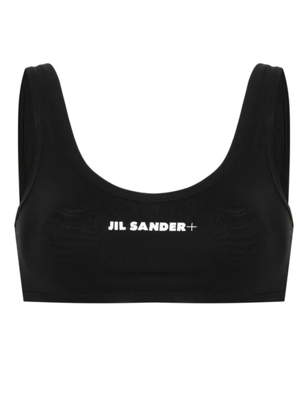  Jil Sander Logo-print Bikini Top - Black 